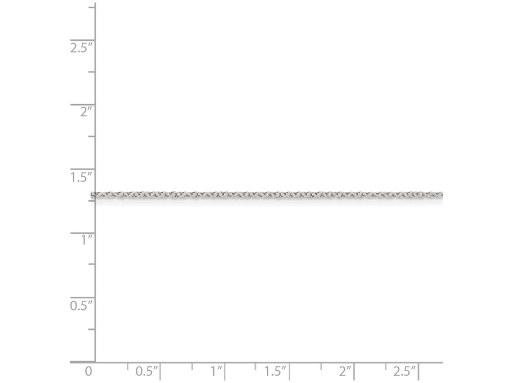 FJC Finejewelers 16 Inch Sterling Silver 0.5mm Fancy Rolo Chain Necklace