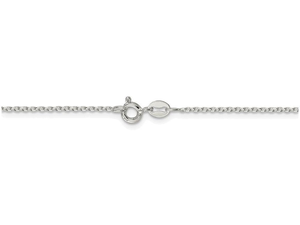 FJC Finejewelers 16 Inch Sterling Silver 1.2mm bright-cut Fancy Chain Necklace