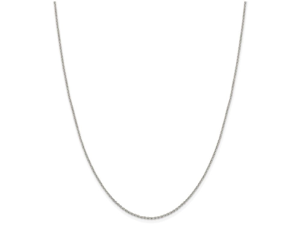 FJC Finejewelers 16 Inch Sterling Silver 1.2mm bright-cut Fancy Chain Necklace