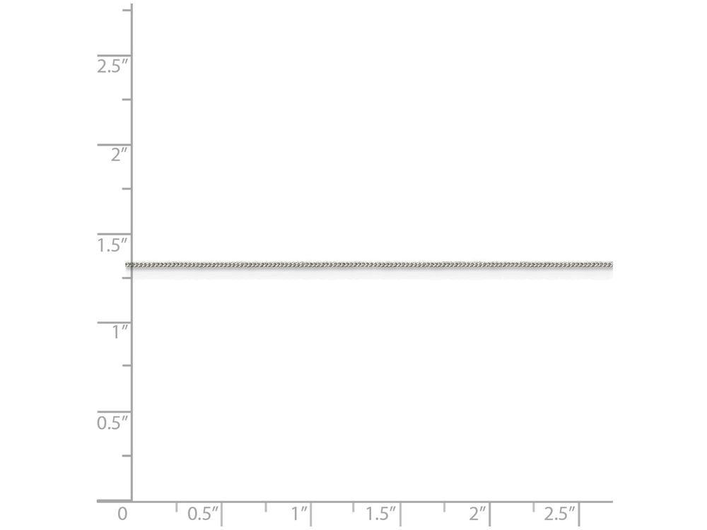 FJC Finejewelers 16 Inch Sterling Silver 0.5mm Fine Curb Chain Necklace