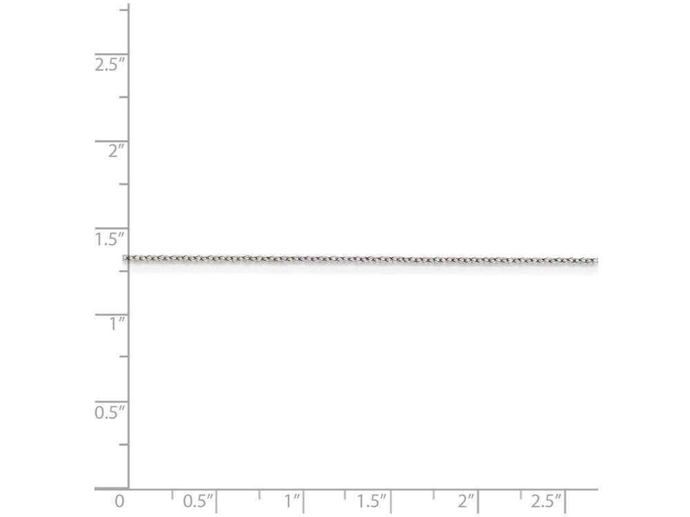 FJC Finejewelers 16 Inch Sterling Silver 1mm Rhodium Curb Chain Necklace