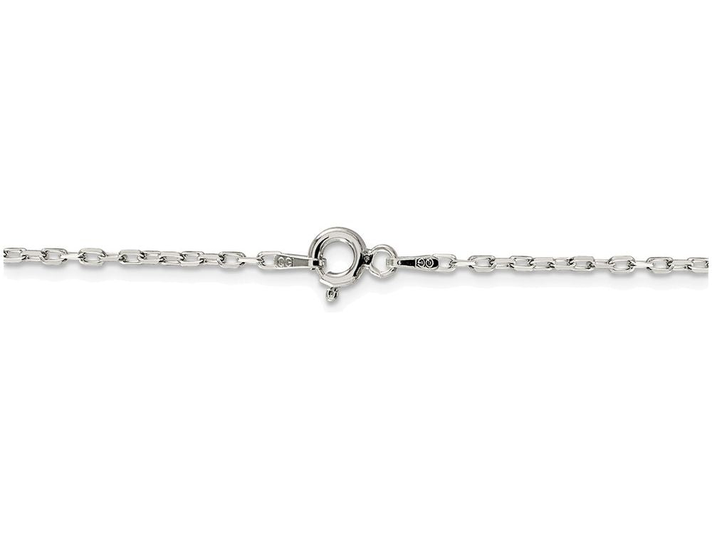 FJC Finejewelers 16 Inch Sterling Silver 1.1mm 8 Sided bright-cut Cable Chain Necklace