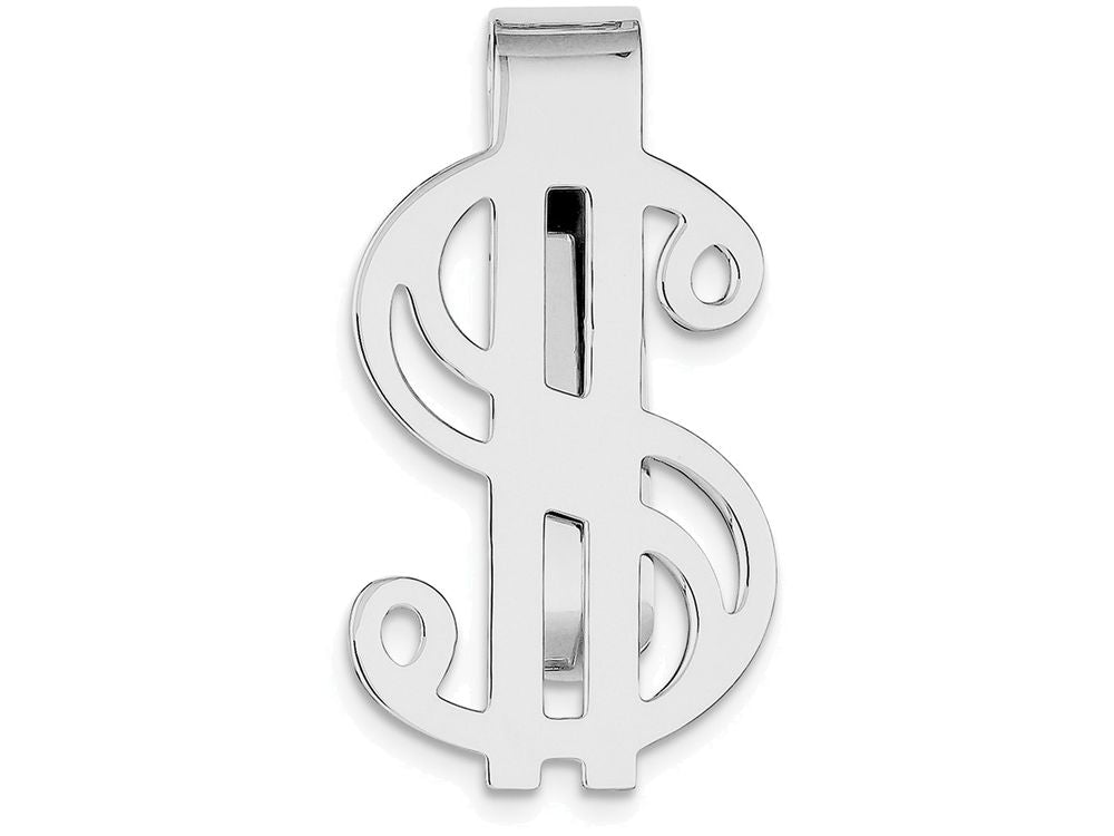 FJC Finejewelers Sterling Silver Dollar Sign Money Clip