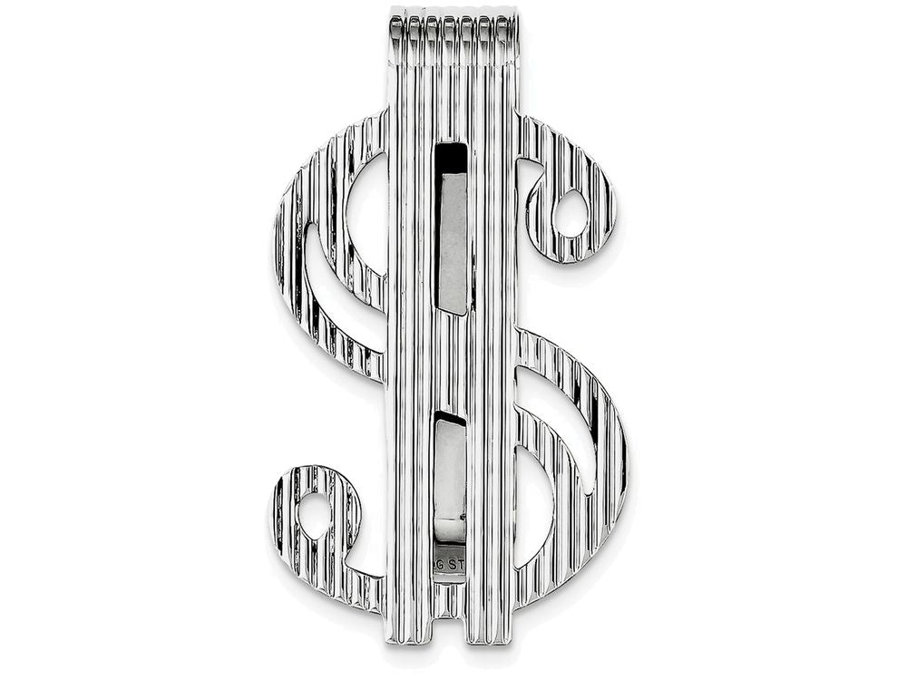 FJC Finejewelers Sterling Silver Dollar Sign Money Clip
