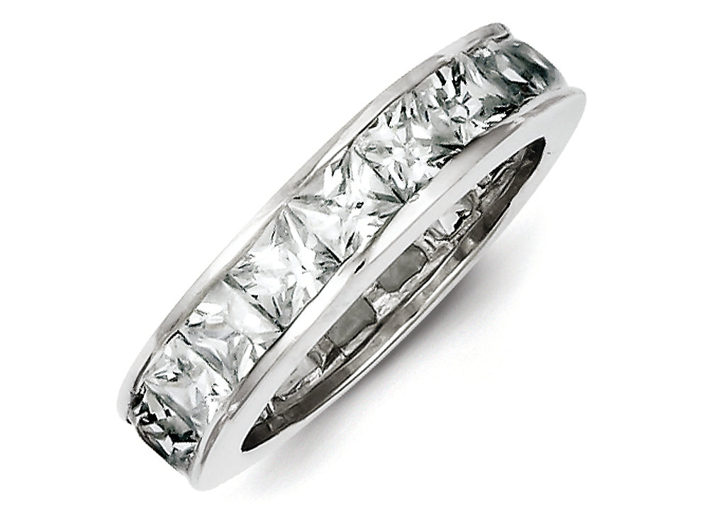 FJC Finejewelers Sterling Silver Cubic Zirconia Eternity Band