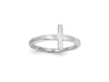 FJC Finejewelers Sterling Silver Sideways Cross Ring