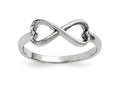 FJC Finejewelers Sterling Silver Infinity Heart Ring