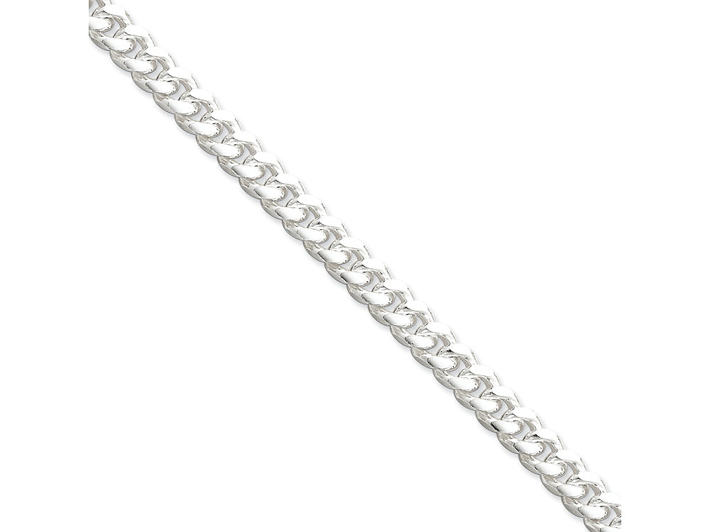 FJC Finejewelers 18 Inch Sterling Silver 6.5mm bright-cut Curb Chain Necklace