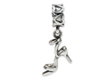 Reflections Sterling Silver High Heel Shoe Dangle Bead / Charm