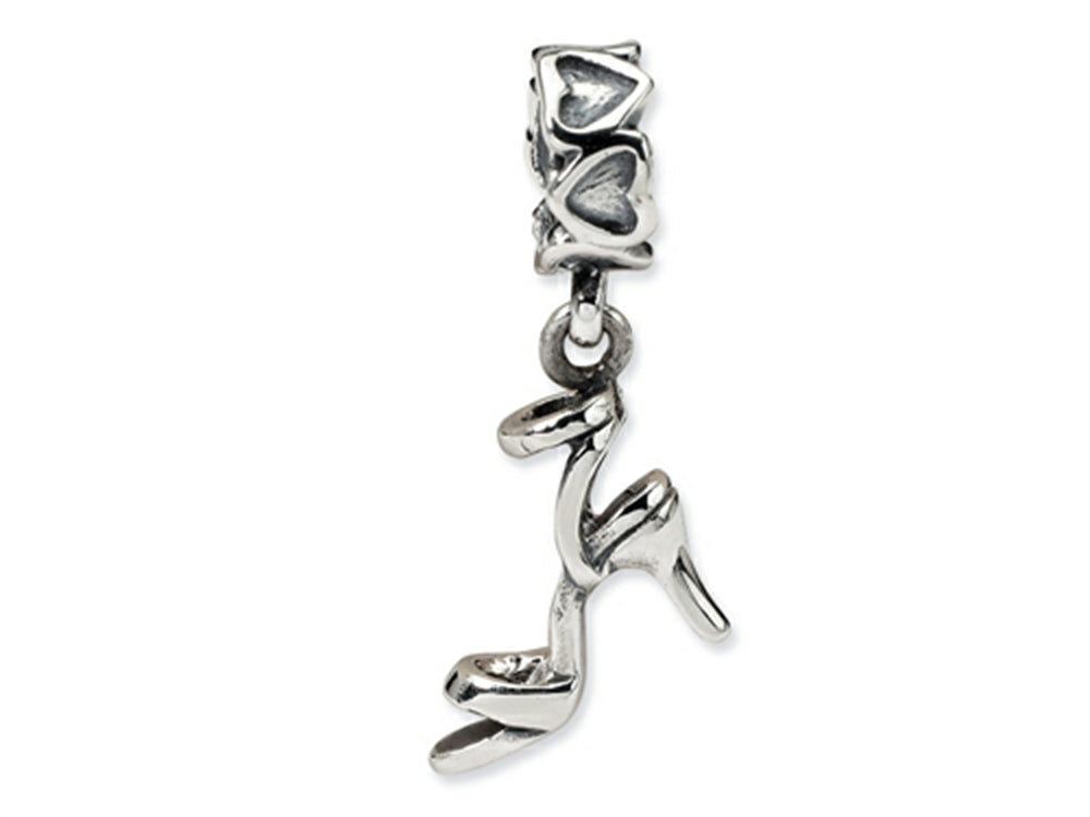 Reflections Sterling Silver High Heel Shoe Dangle Bead / Charm