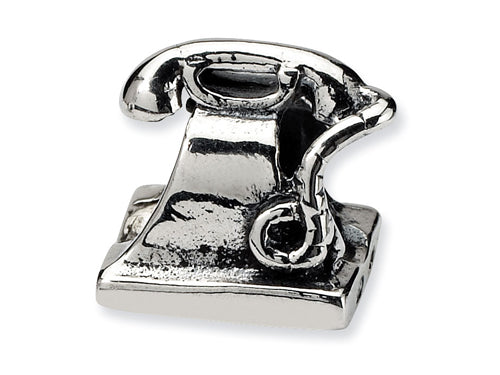 Reflections Sterling Silver Telephone Bead / Charm