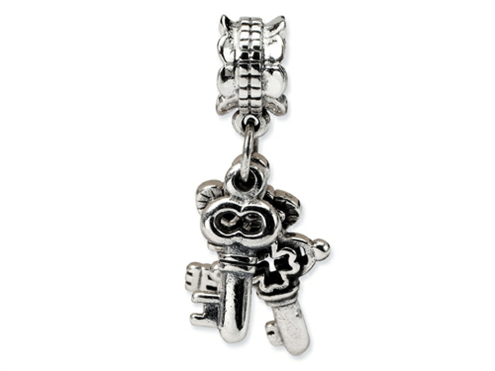 Reflections Sterling Silver Keys Dangle Bead / Charm