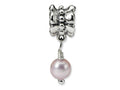 Reflections Sterling Silver Pink Cultured Pearl Dangle Bead / Charm