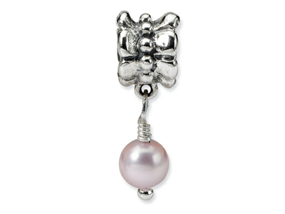 Reflections Sterling Silver Pink Cultured Pearl Dangle Bead / Charm