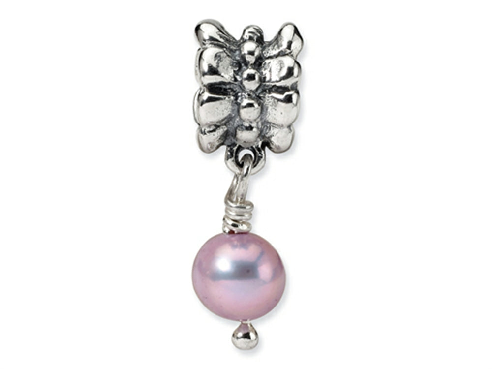 Reflections Sterling Silver Lavender Freshwater Cultured Pearl Dangle Bead / Charm