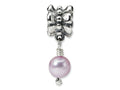 Reflections Sterling Silver Grey Cultured Pearl Dangle Bead / Charm