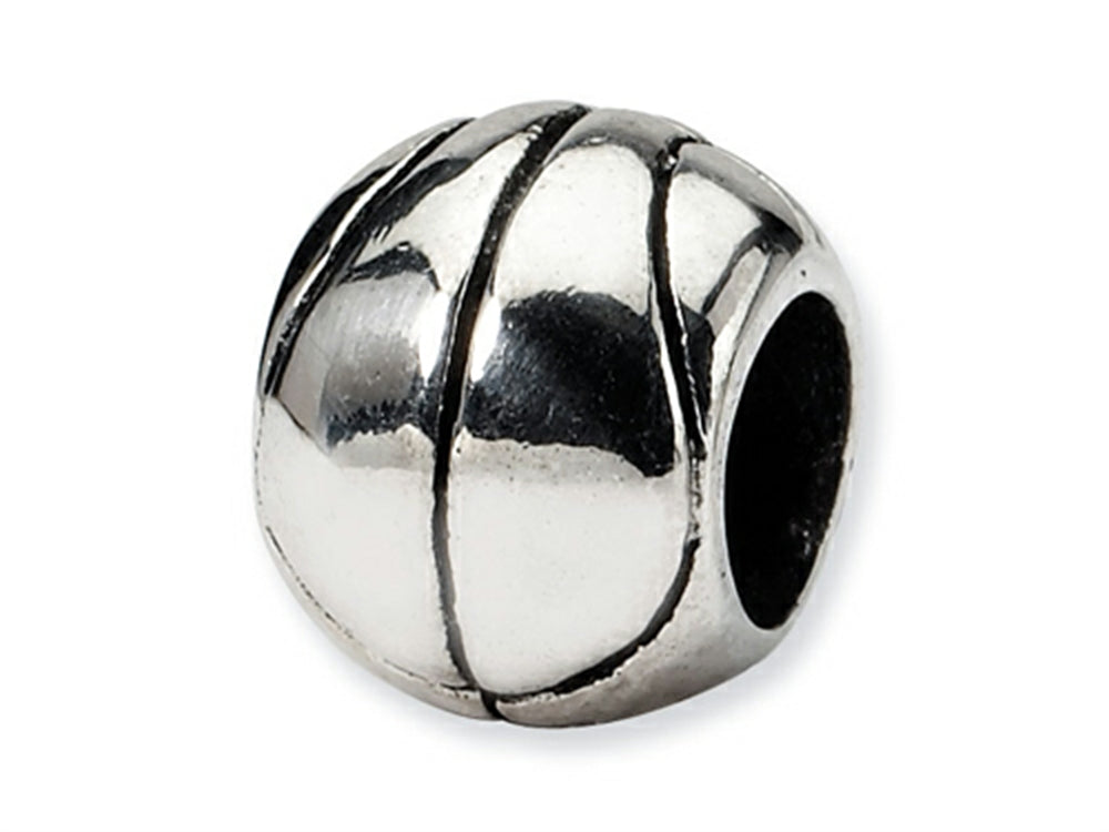 FJC Finejewelers Reflections Sterling Silver Basketball Bead / Charm