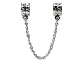 Reflections Sterling Silver Security Chain Heart Bead / Charm