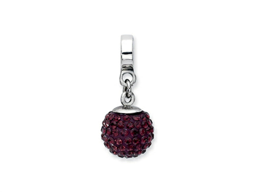 Reflections Sterling Silver June Preciosa Crystal Ball Dangle Bead / Charm