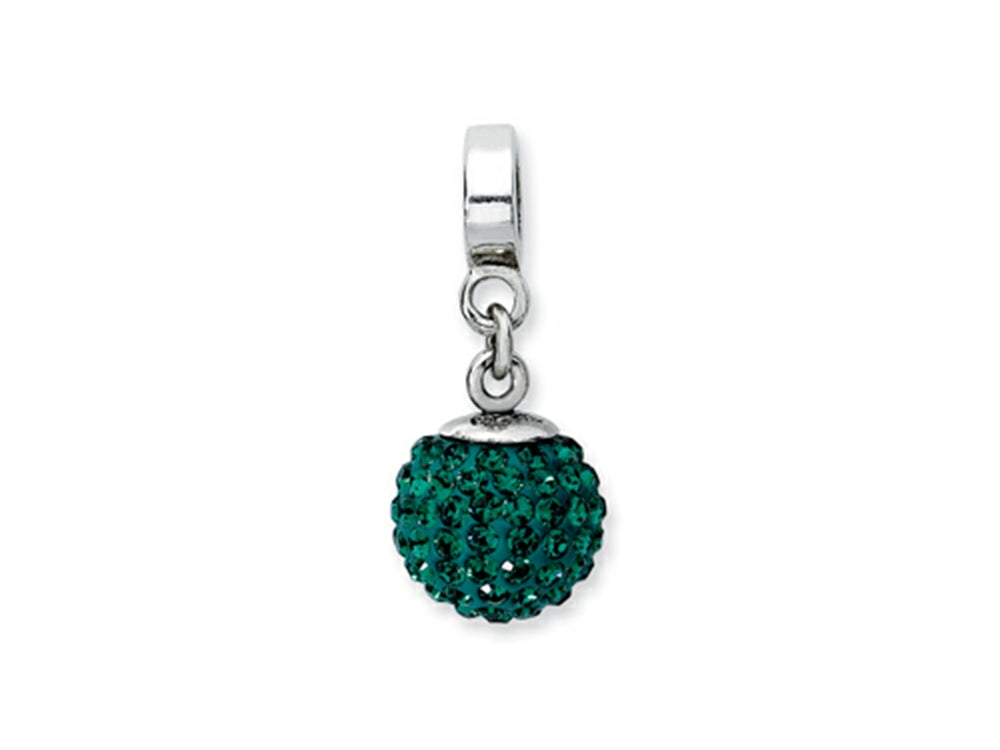 Reflections Sterling Silver May Preciosa Crystal Ball Dangle Bead / Charm