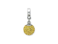 Reflections Sterling Silver November Preciosa Crystal Ball Dangle Bead / Charm