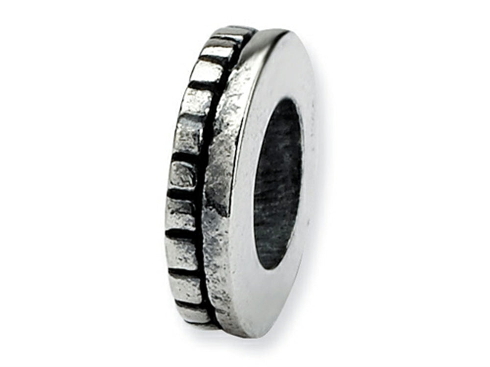 Reflections Sterling Silver Notched Spacer Bead / Charm