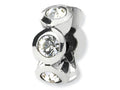 Reflections Sterling Silver April Preciosa Crystal Birth Month Bead / Charm