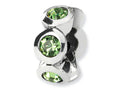 Reflections Sterling Silver August Preciosa Crystal Birth Month Bead / Charm