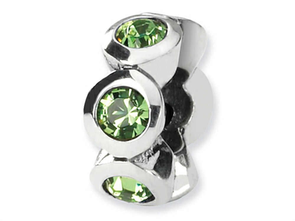 Reflections Sterling Silver August Preciosa Crystal Birth Month Bead / Charm