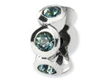 Reflections Sterling Silver December Preciosa Crystal Birth Month Bead / Charm
