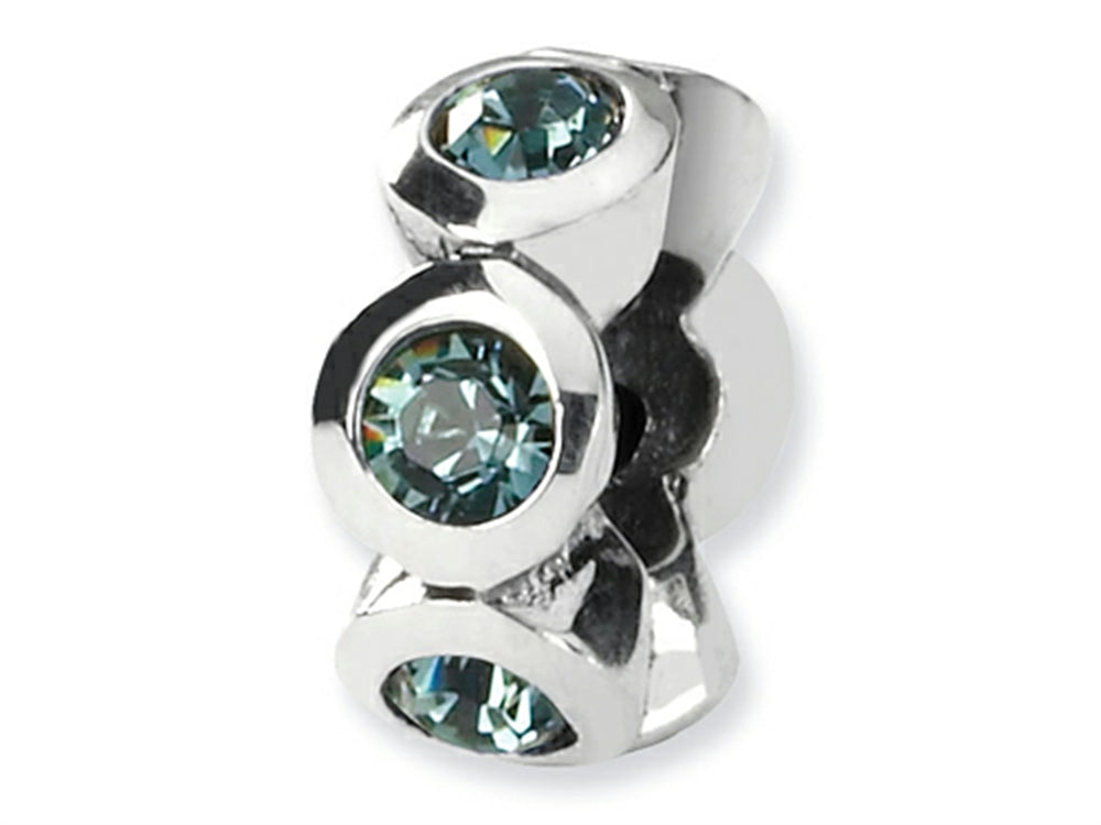 Reflections Sterling Silver December Preciosa Crystal Birth Month Bead / Charm