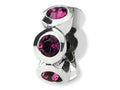 Reflections Sterling Silver February Preciosa Crystal Birth Month Bead / Charm