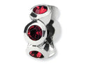 Reflections Sterling Silver January Preciosa Crystal Birth Month Bead / Charm