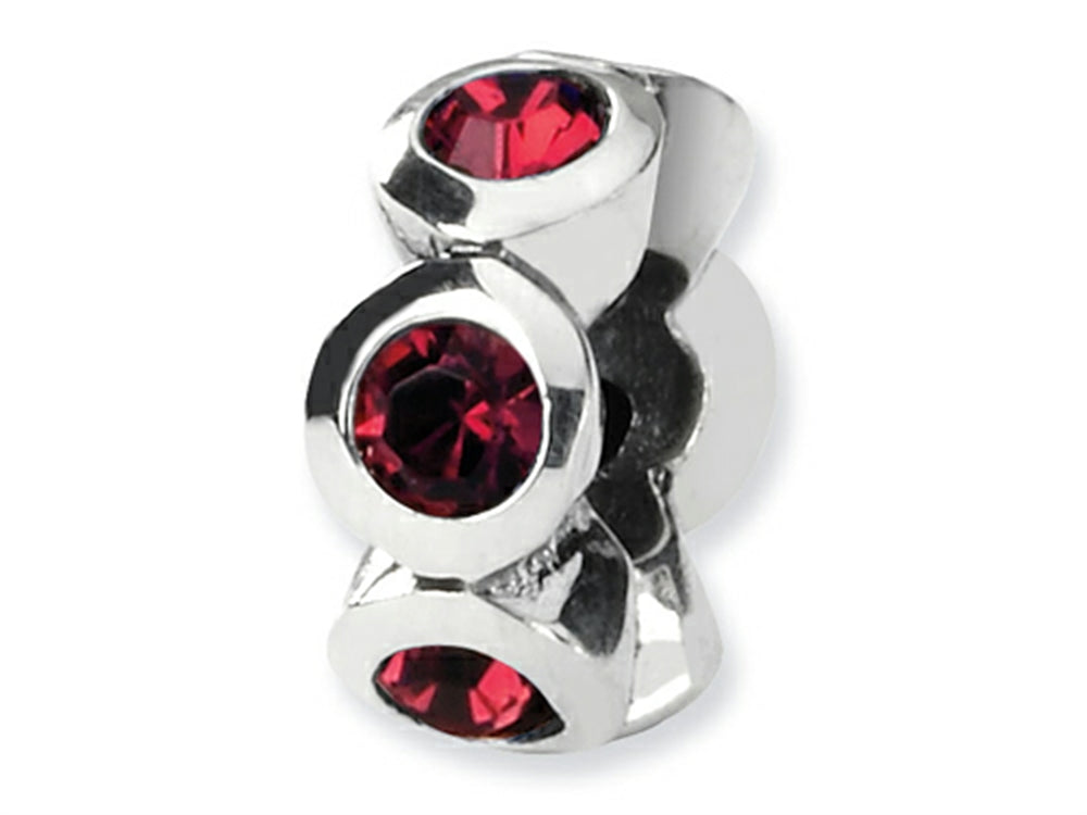 Reflections Sterling Silver January Preciosa Crystal Birth Month Bead / Charm
