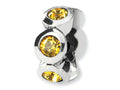 Reflections Sterling Silver November Preciosa Crystal Birth Month Bead / Charm