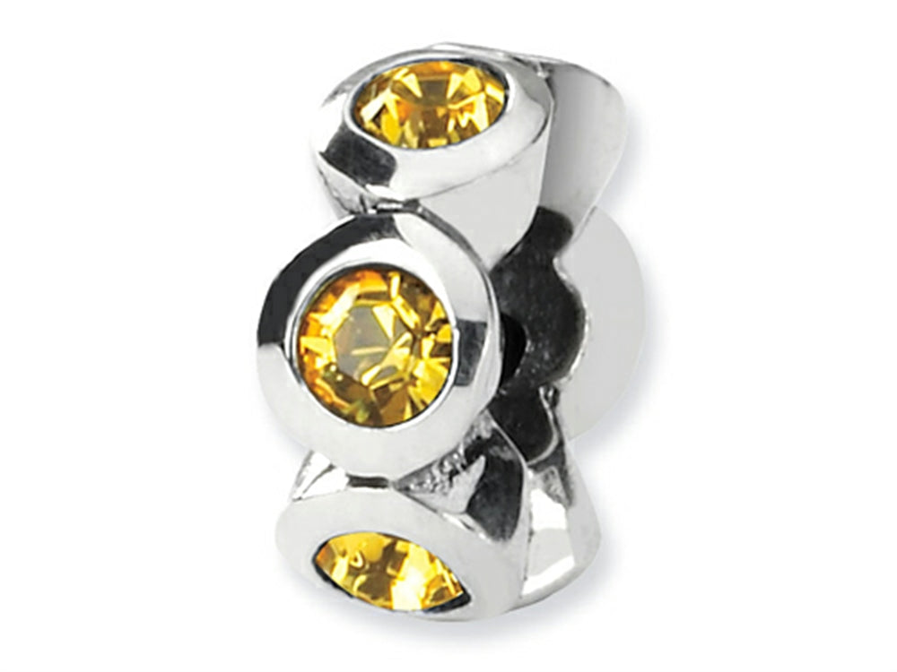Reflections Sterling Silver November Preciosa Crystal Birth Month Bead / Charm