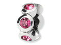 Reflections Sterling Silver October Preciosa Crystal Birth Month Bead / Charm