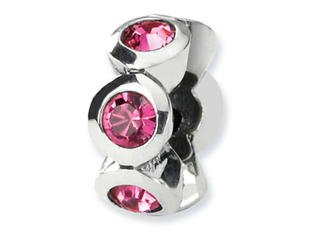 Reflections Sterling Silver October Preciosa Crystal Birth Month Bead / Charm