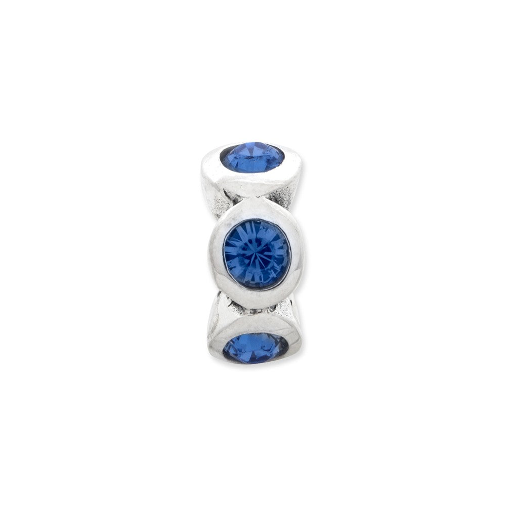 Reflections Sterling Silver September Preciosa Crystal Birth Month Bead / Charm