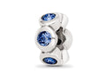 Reflections Sterling Silver September Preciosa Crystal Birth Month Bead / Charm