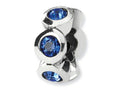 Reflections Sterling Silver September Preciosa Crystal Birth Month Bead / Charm