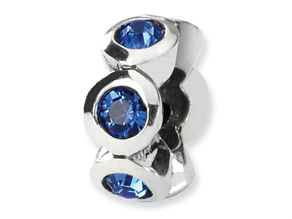 Reflections Sterling Silver September Preciosa Crystal Birth Month Bead / Charm