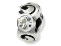 Reflections Sterling Silver April Preciosa Crystal Birth Month Bead / Charm