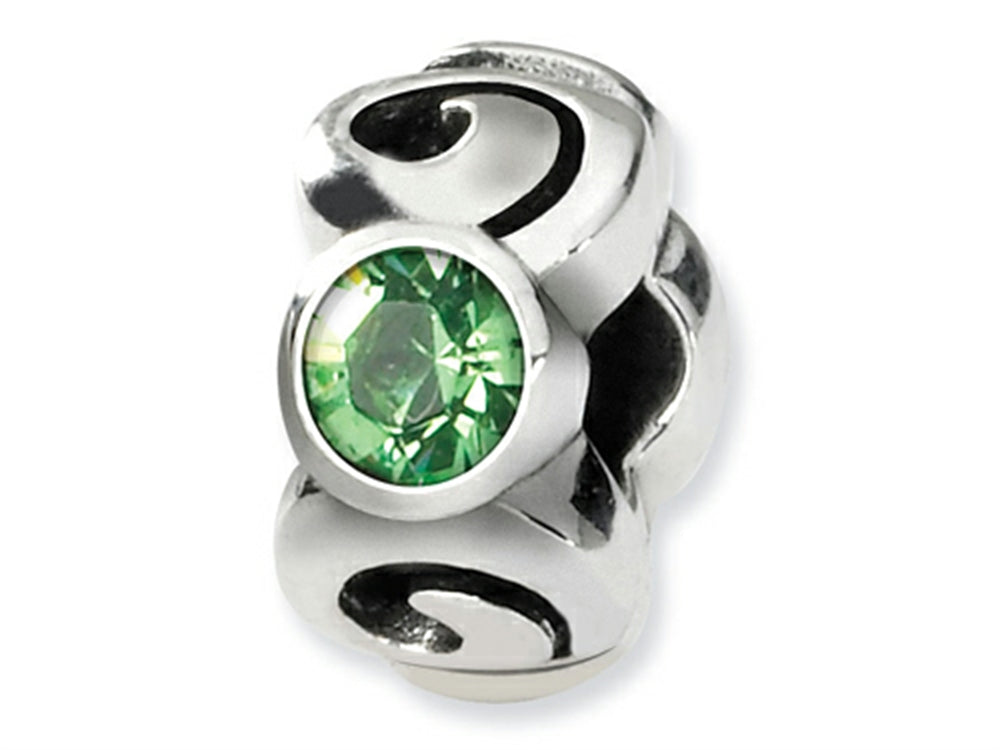 Reflections Sterling Silver August Preciosa Crystal Birth Month Bead / Charm