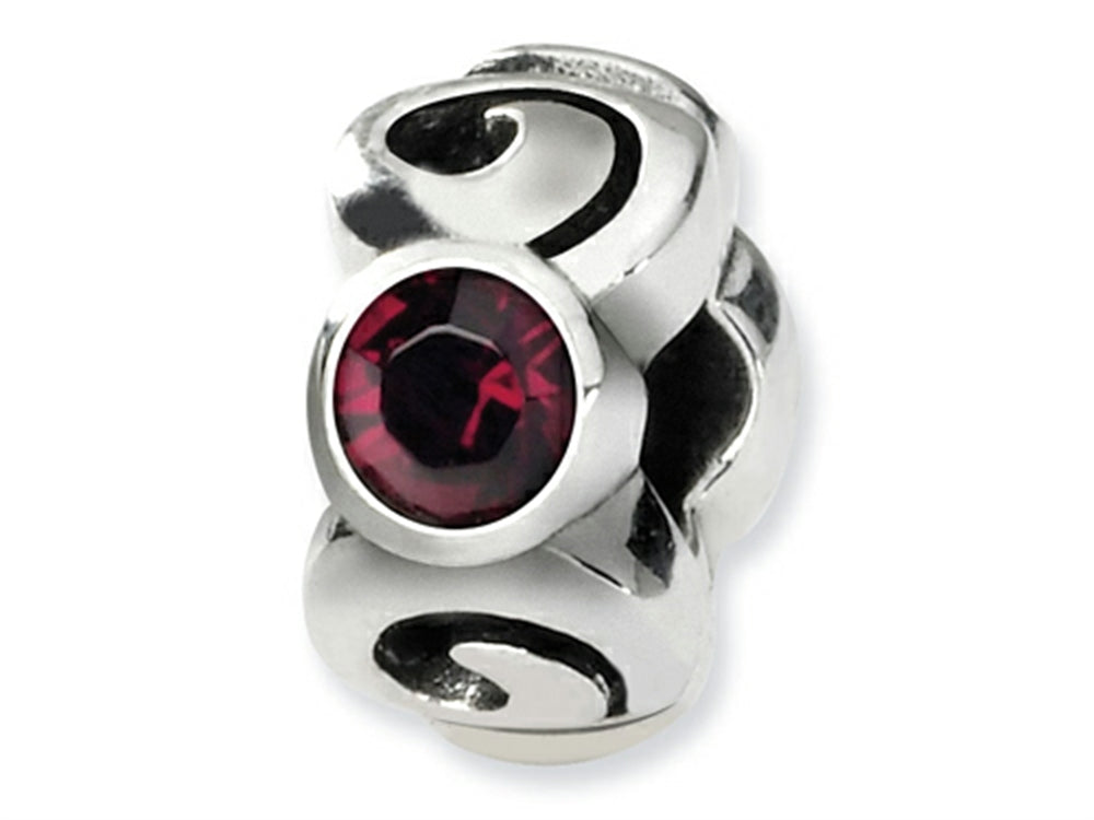 Reflections™ Sterling Silver January Preciosa Crystal Birth Month Bead / Charm