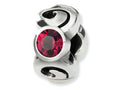 Reflections Sterling Silver July Preciosa Crystal Birth Month Bead / Charm