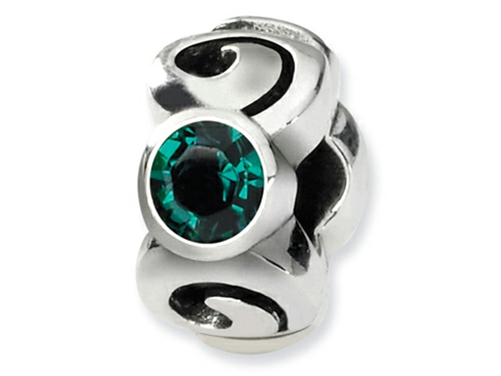 Reflections Sterling Silver May Preciosa Crystal Birth Month Bead / Charm