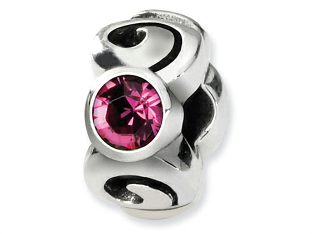 Reflections Sterling Silver October Preciosa Crystal Birth Month Bead / Charm