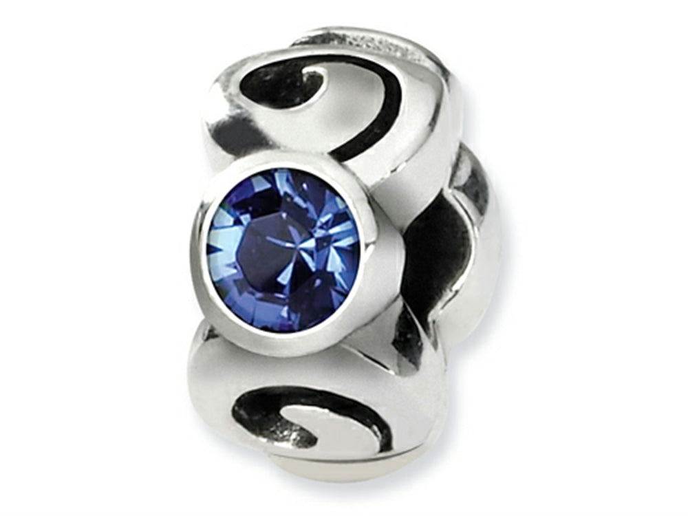 Reflections Sterling Silver September Preciosa Crystal Birth Month Bead / Charm