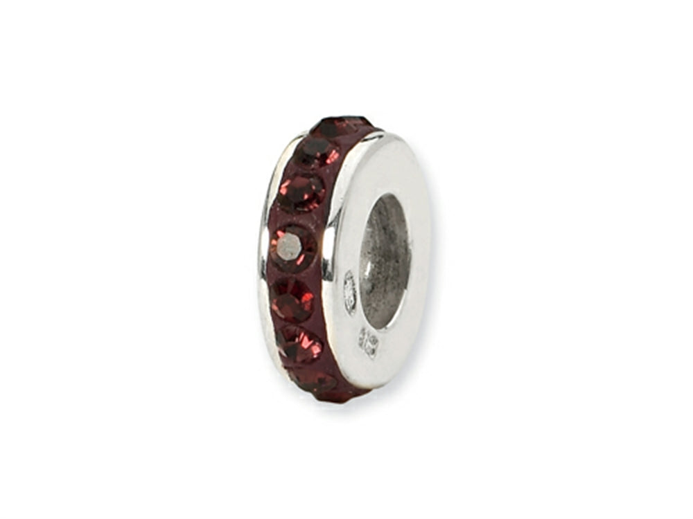 Reflections™ Sterling Silver June Single Row Preciosa Crystal Bead / Charm